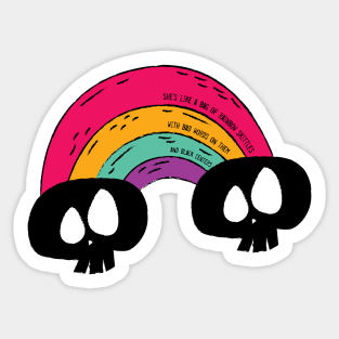 Rainbow Skulls Sticker